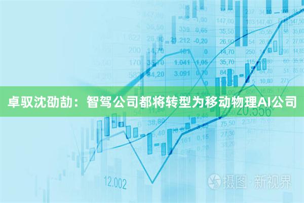 卓驭沈劭劼：智驾公司都将转型为移动物理AI公司