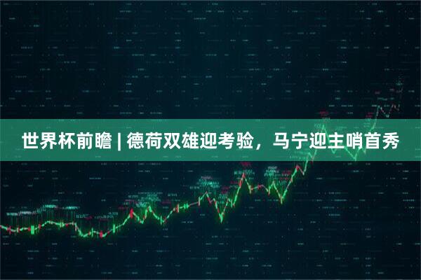 世界杯前瞻 | 德荷双雄迎考验，马宁迎主哨首秀